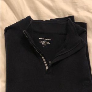 Banana Republic long sleeve quarter zip shirt, Lg